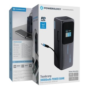پاوربانک 30000 هزار پاورولوژی مدل Powerology Thunderamp pwp001adgy