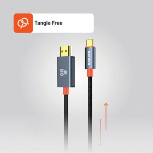 کابل تبدیل HDMI به USB-C CBL0016 پرودو مدل Woven Braided طول 2 متر