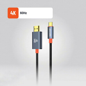 کابل تبدیل HDMI به USB-C CBL0016 پرودو مدل Woven Braided طول 2 متر