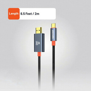 کابل تبدیل HDMI به USB-C CBL0016 پرودو مدل Woven Braided طول 2 متر