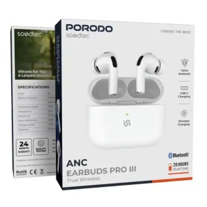 هندزفری بلوتوثی پرودو Soundtec ANC  Earbuds Pro PD8002WH