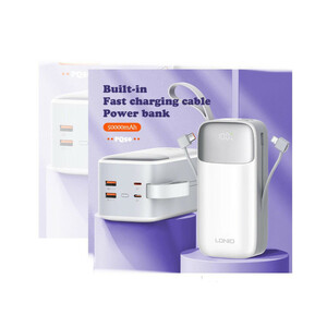 پاوربانک الدینیو مدل LDNIO PQ50 ظرفیت 50000 میلی آمپر