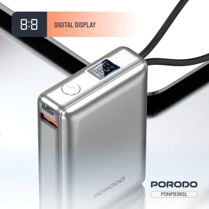پاوربانک Porodo 10000mAh مدل PETITE PDNPB36SL 20W