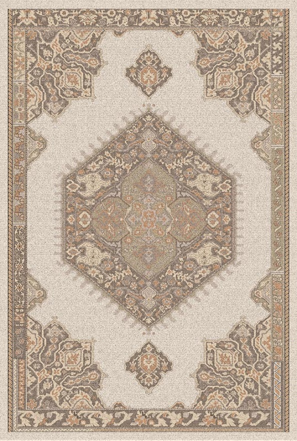 قالیچه و فرشینه سنتی و مدرن هال و پذیرایی برند رویان کد D378 سایت خرید برو