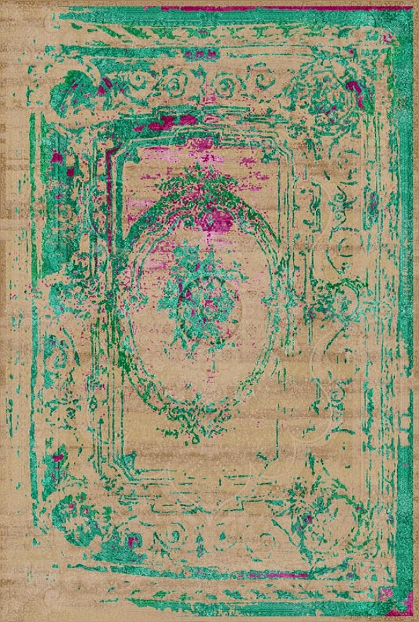 قالیچه و فرشینه سنتی و مدرن هال و پذیرایی برند رویان کد D403 سایت خرید برو