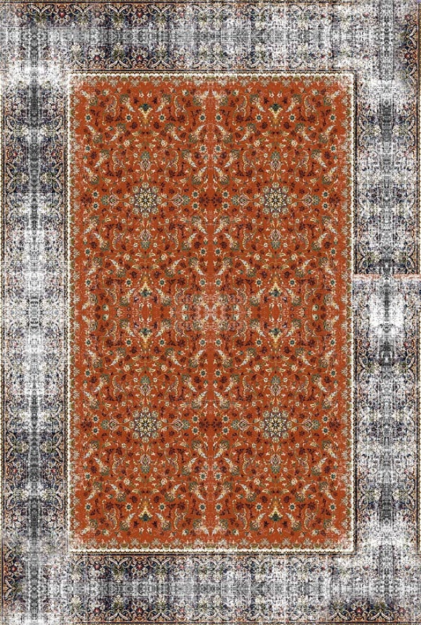 قالیچه و فرشینه سنتی و مدرن هال و پذیرایی برند رویان کد D416 سایت خرید برو