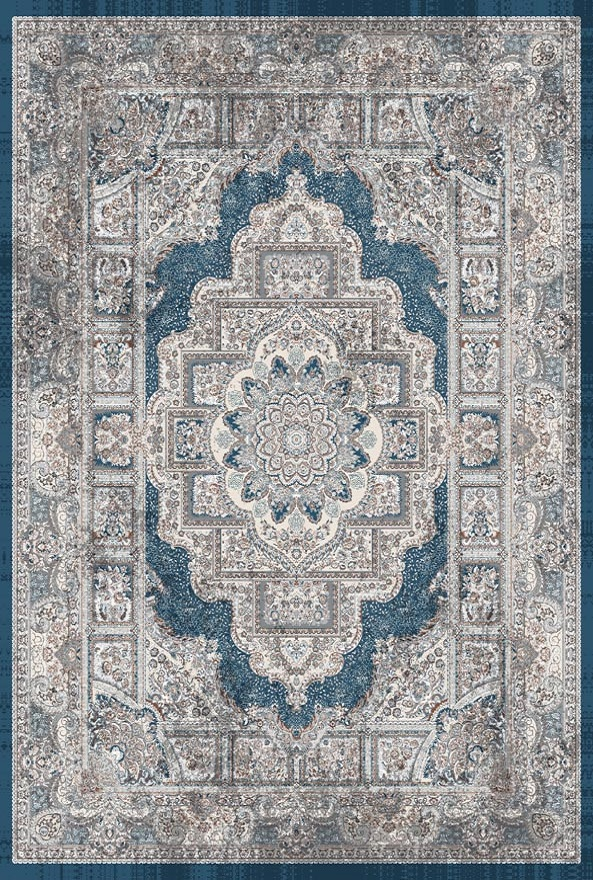 قالیچه و فرشینه سنتی و مدرن هال و پذیرایی برند رویان کد D418 سایت خرید برو