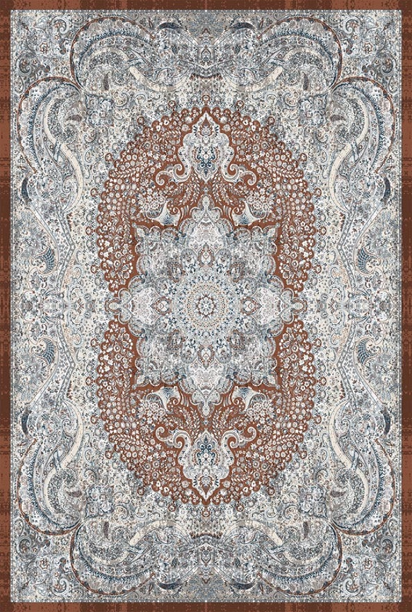 قالیچه و فرشینه سنتی و مدرن هال و پذیرایی برند رویان کد D422 سایت خرید برو