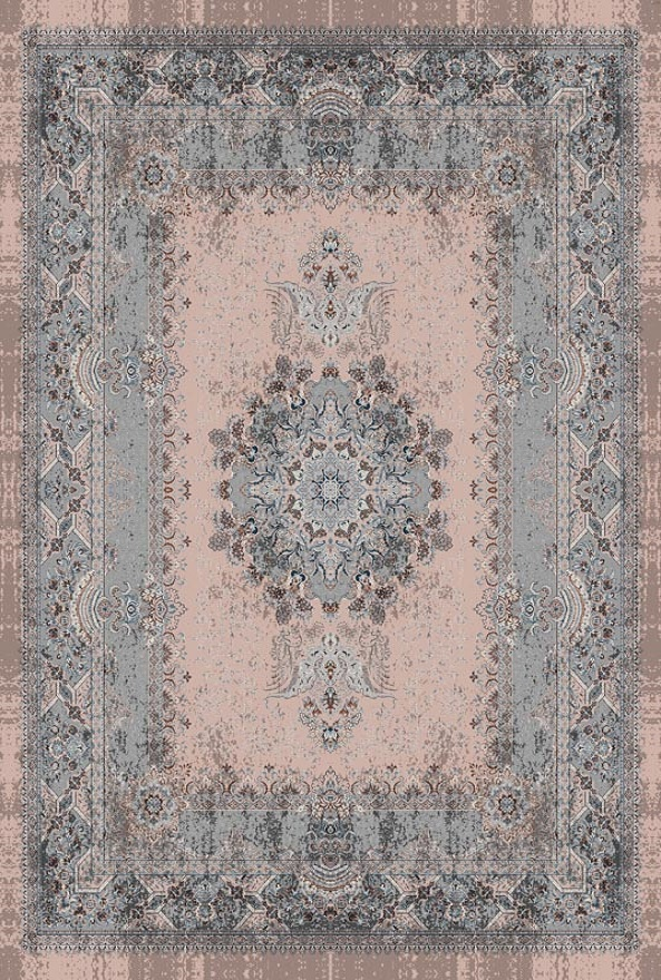 قالیچه و فرشینه سنتی و مدرن هال و پذیرایی برند رویان کد D427 سایت خرید برو