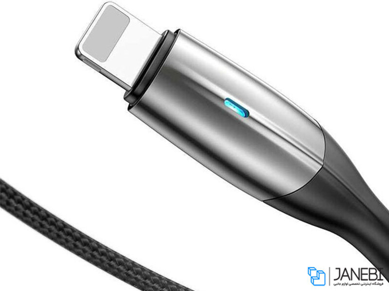 کابل شارژ سریع و انتقال داده لایتنینگ بیسوس Baseus Horizontal Lightning Data Cable 2m