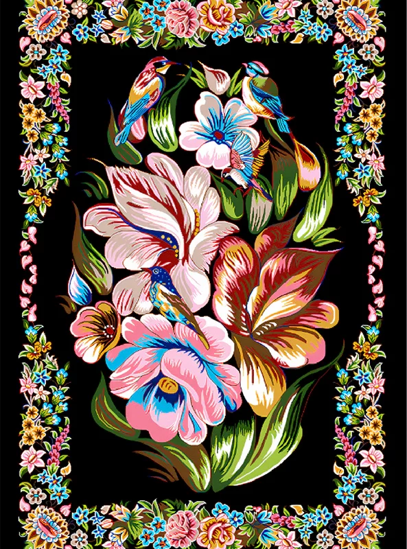 قالیچه و فرشینه سنتی و مدرن هال و پذیرایی برند رویان کدZ6 سایت خرید برو