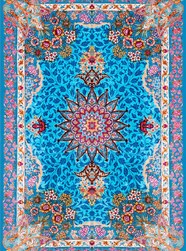 قالیچه و فرشینه سنتی و مدرن هال و پذیرایی برند رویان کدZ9 سایت خرید برو