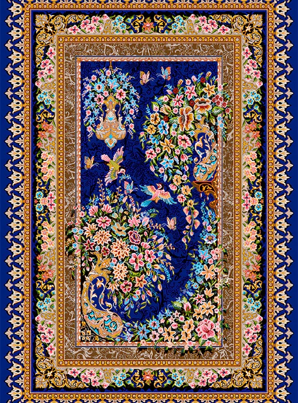 قالیچه و فرشینه سنتی و مدرن هال و پذیرایی برند رویان کدZ10 سایت خرید برو