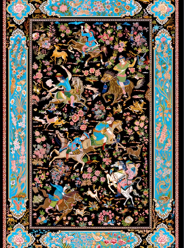 قالیچه و فرشینه سنتی و مدرن هال و پذیرایی برند رویان کدZ16 سایت خرید برو