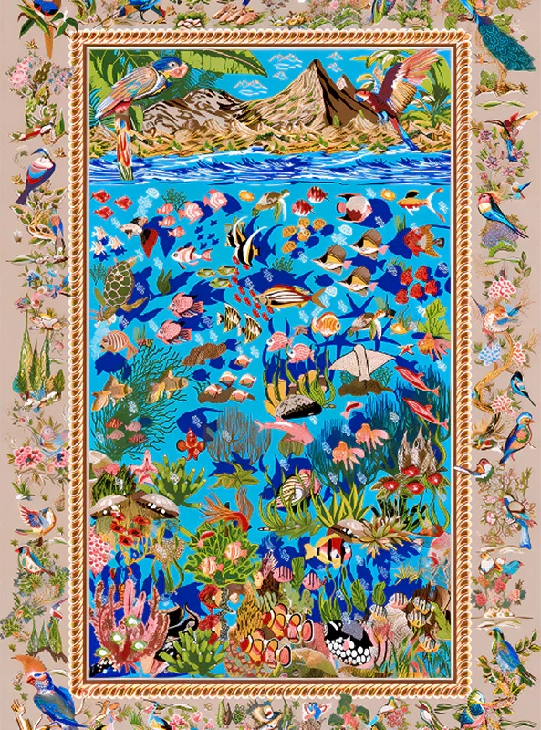 قالیچه و فرشینه سنتی و مدرن هال و پذیرایی برند رویان کدZ17 سایت خرید برو