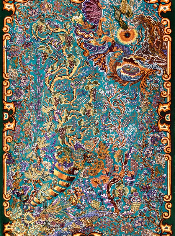 قالیچه و فرشینه سنتی و مدرن هال و پذیرایی برند رویان کدZ19 سایت خرید برو