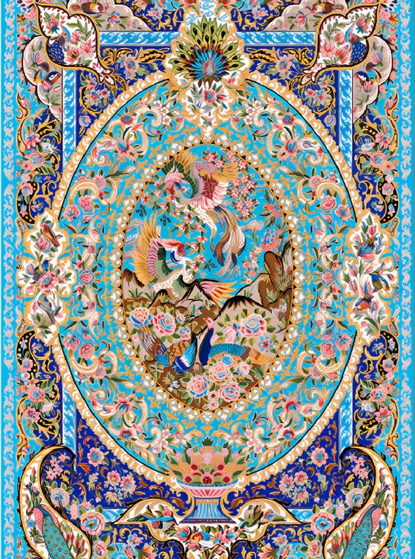 قالیچه و فرشینه سنتی و مدرن هال و پذیرایی برند رویان کدZ20 سایت خرید برو