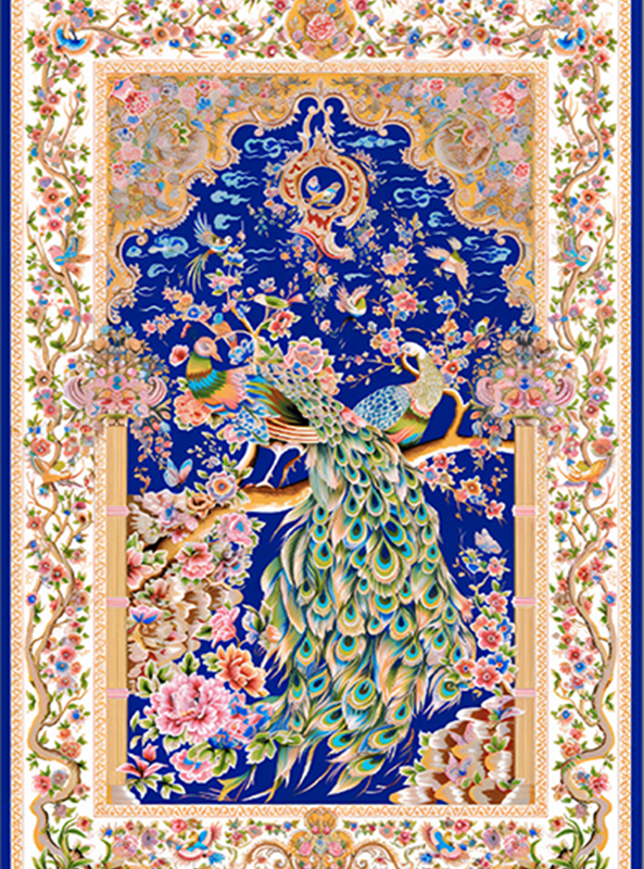 قالیچه و فرشینه سنتی و مدرن هال و پذیرایی برند رویان کدZ25 سایت خرید برو