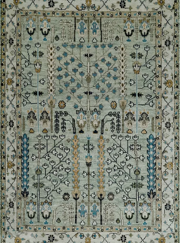 قالیچه و فرشینه سنتی و مدرن هال و پذیرایی برند رویان کدZ31 سایت خرید برو