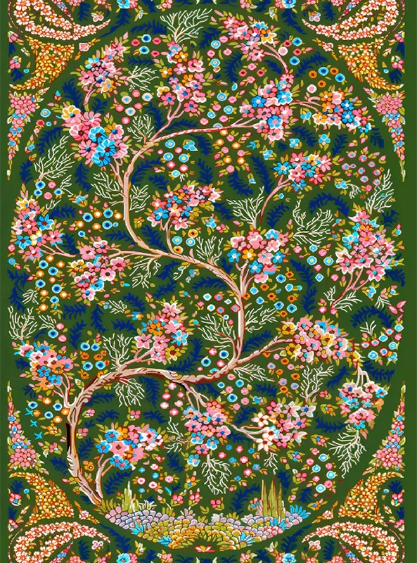 قالیچه و فرشینه سنتی و مدرن هال و پذیرایی برند رویان کدZ33 سایت خرید برو