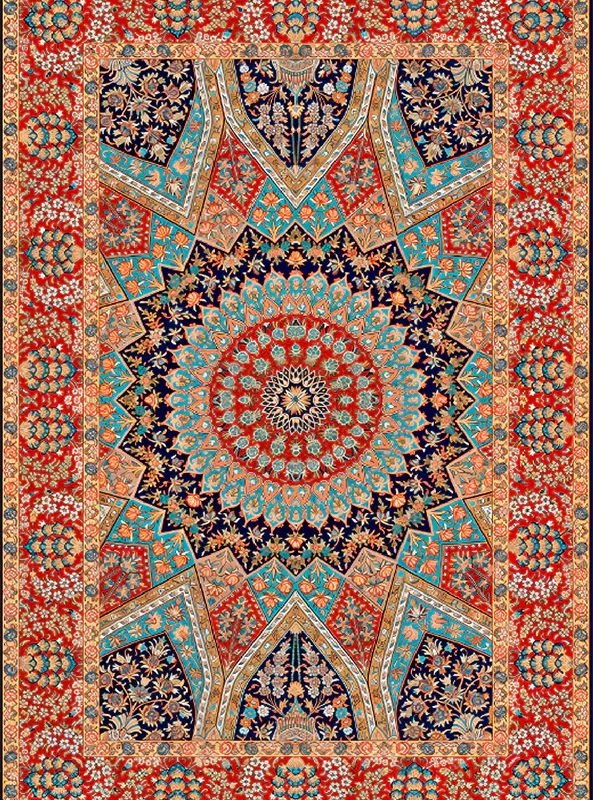 قالیچه و فرشینه سنتی و مدرن هال و پذیرایی برند رویان کدZ35 سایت خرید برو