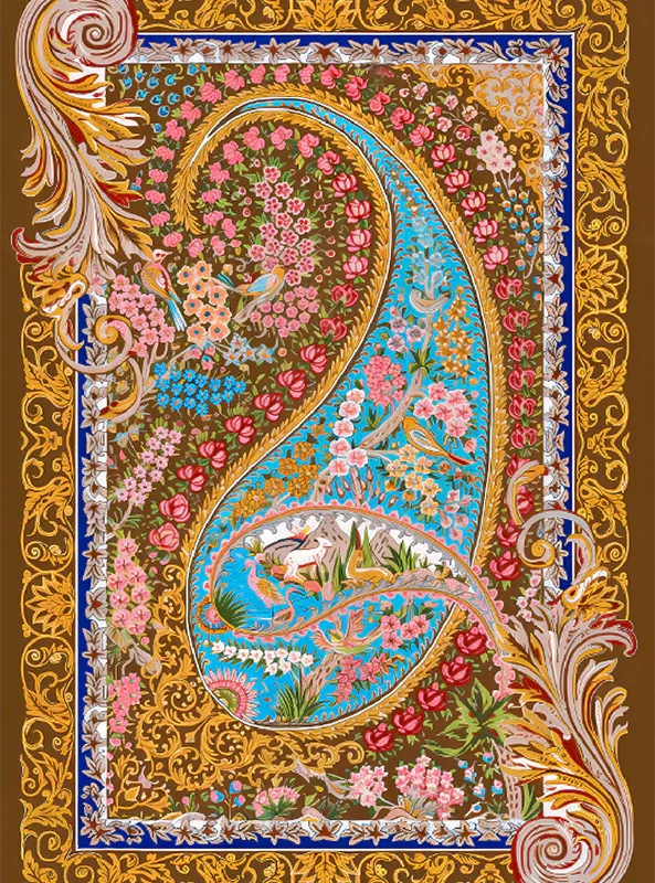 قالیچه و فرشینه سنتی و مدرن هال و پذیرایی برند رویان کدZ38 سایت خرید برو