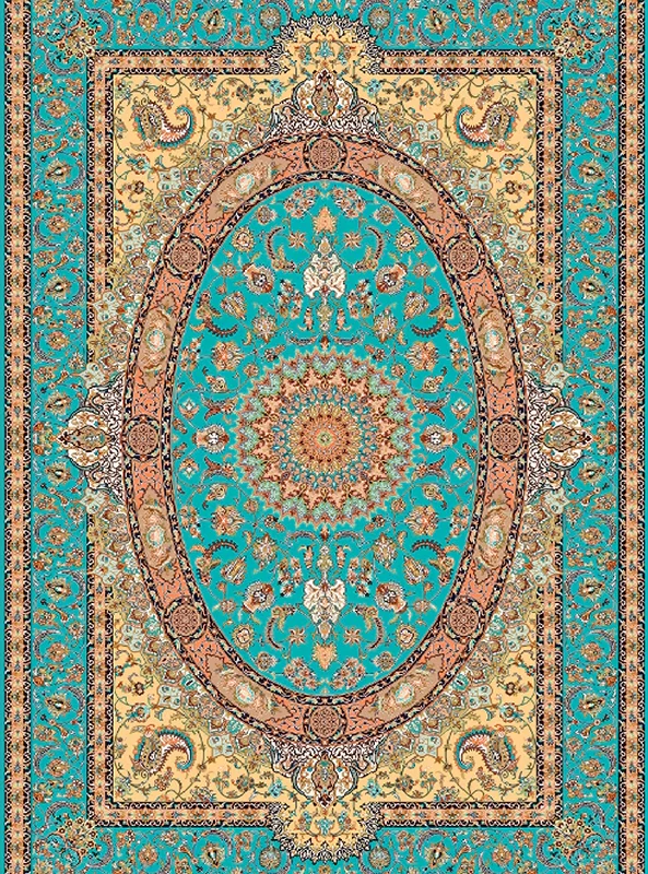 قالیچه و فرشینه سنتی و مدرن هال و پذیرایی برند رویان کدZ40 سایت خرید برو