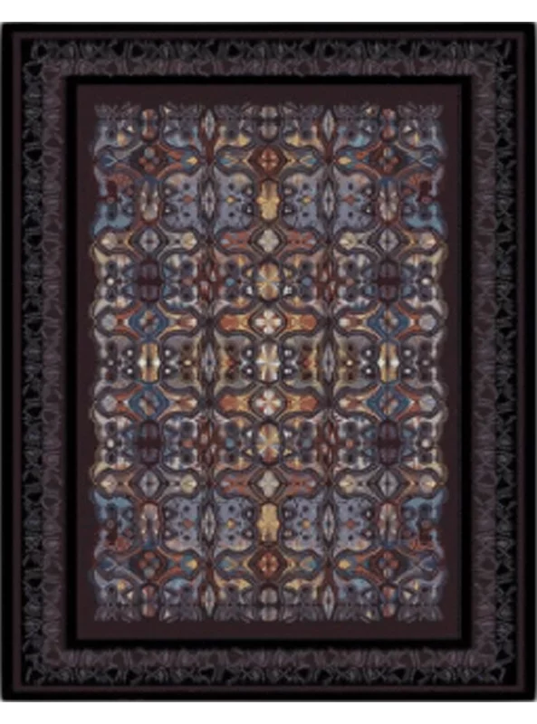 قالیچه و فرشینه سنتی و مدرن هال و پذیرایی برند رویان کدZ67 سایت خرید برو