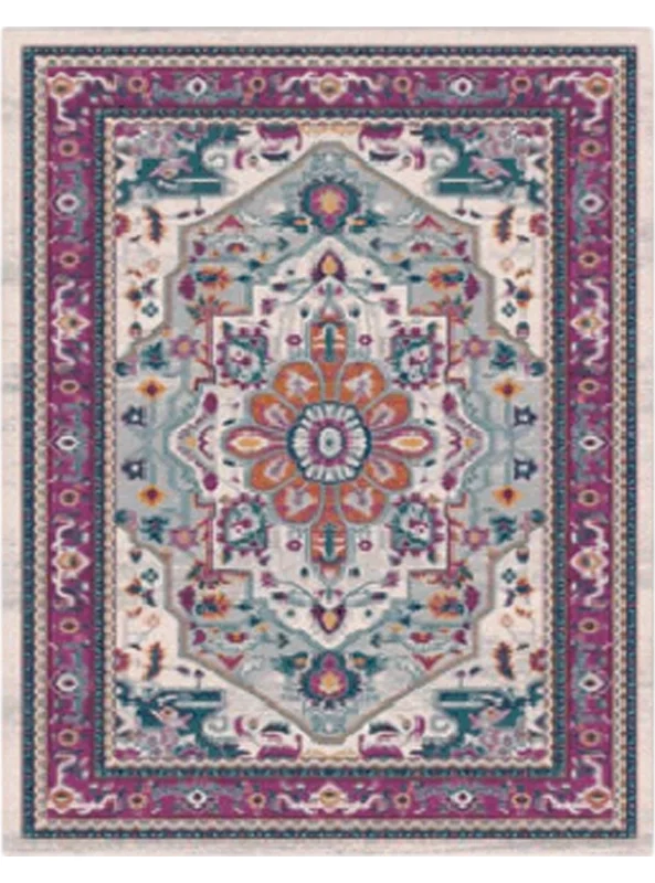 قالیچه و فرشینه سنتی و مدرن هال و پذیرایی برند رویان کدZ137 سایت خرید برو