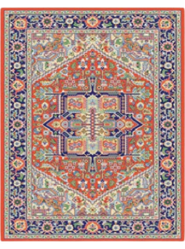 قالیچه و فرشینه سنتی و مدرن هال و پذیرایی برند رویان کدZ153 سایت خرید برو