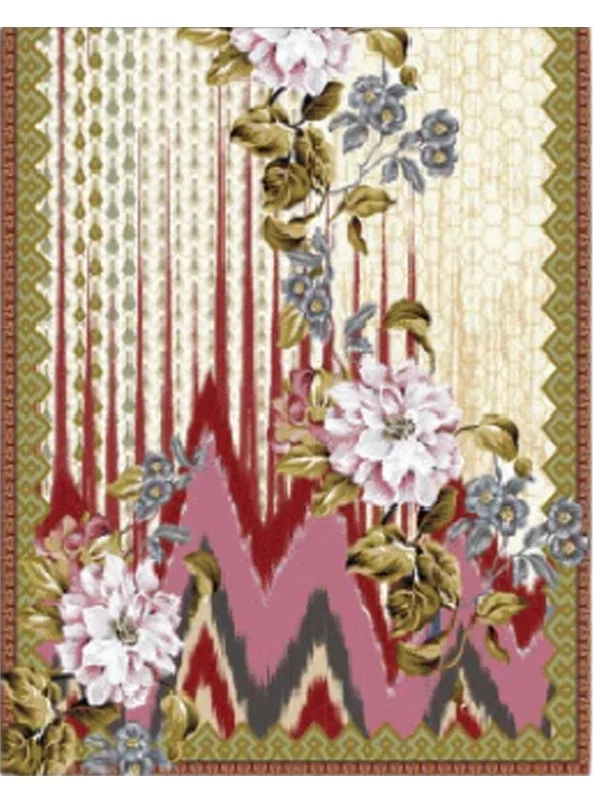 قالیچه و فرشینه سنتی و مدرن هال و پذیرایی برند رویان کدZ161 سایت خرید برو