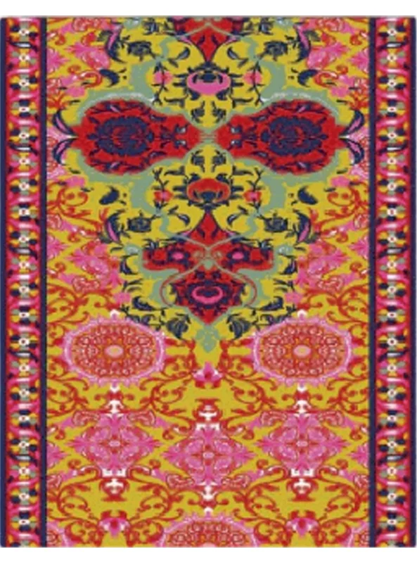 قالیچه و فرشینه سنتی و مدرن هال و پذیرایی برند رویان کدZ163 سایت خرید برو