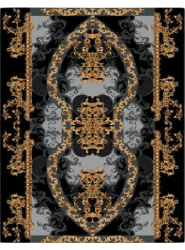 قالیچه و فرشینه سنتی و مدرن هال و پذیرایی برند رویان کدZ164 سایت خرید برو