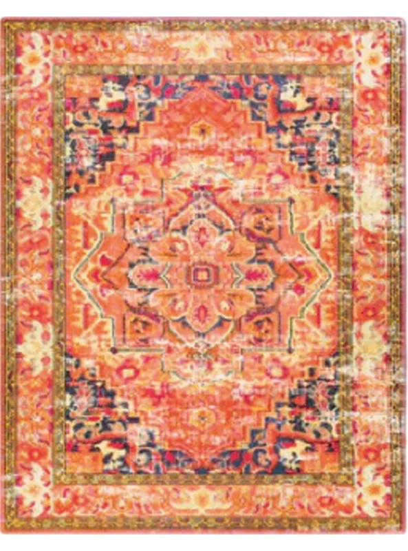 قالیچه و فرشینه سنتی و مدرن هال و پذیرایی برند رویان کدZ210 سایت خرید برو