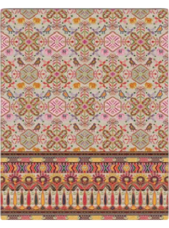 قالیچه و فرشینه سنتی و مدرن هال و پذیرایی برند رویان کدZ214 سایت خرید برو