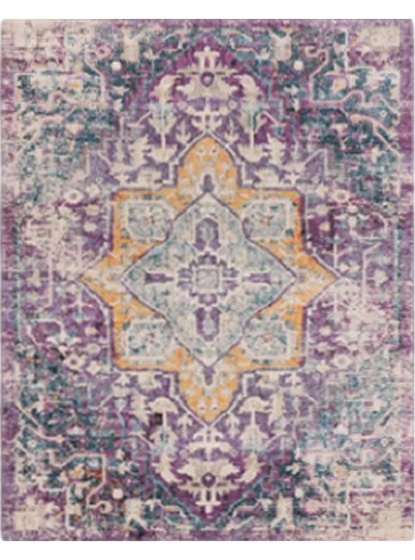 قالیچه و فرشینه سنتی و مدرن هال و پذیرایی برند رویان کدZ229 سایت خرید برو