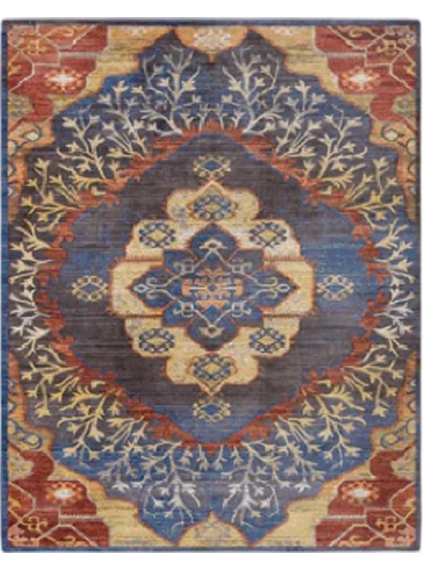 قالیچه و فرشینه سنتی و مدرن هال و پذیرایی برند رویان کدZ242 سایت خرید برو