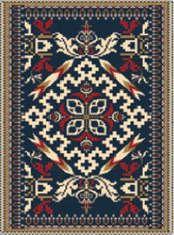 قالیچه و فرشینه سنتی و مدرن هال و پذیرایی برند رویان کدZ249 سایت خرید برو