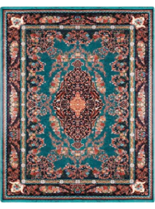 قالیچه و فرشینه سنتی و مدرن هال و پذیرایی برند رویان کدZ269 سایت خرید برو