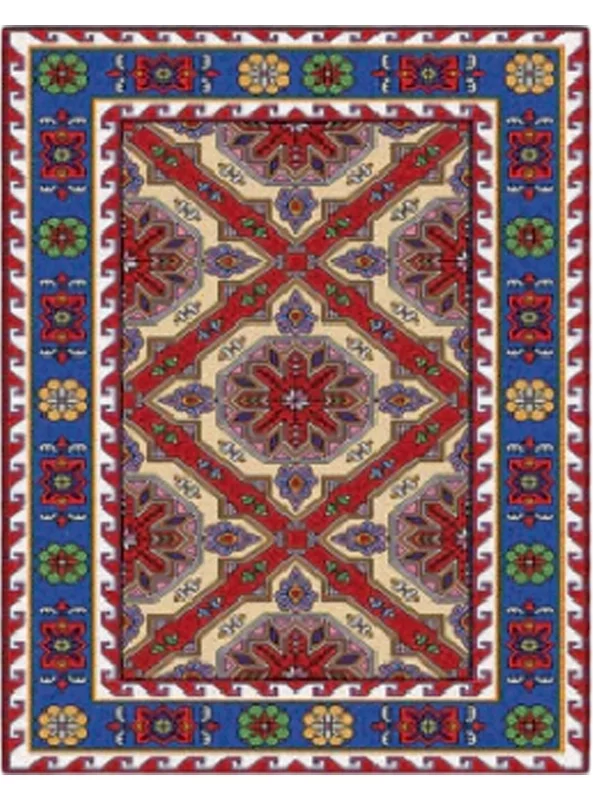 قالیچه و فرشینه سنتی و مدرن هال و پذیرایی برند رویان کدZ297 سایت خرید برو