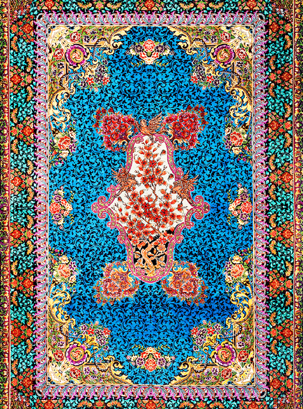 قالیچه و فرشینه سنتی و مدرن هال و پذیرایی برند رویان کدZ312 سایت خرید برو