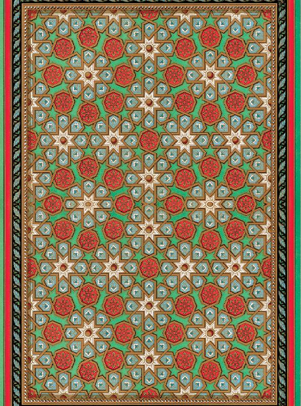 قالیچه و فرشینه سنتی و مدرن هال و پذیرایی برند رویان کدZ319 سایت خرید برو