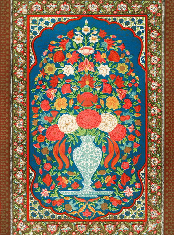 قالیچه و فرشینه سنتی و مدرن هال و پذیرایی برند رویان کدZ321 سایت خرید برو