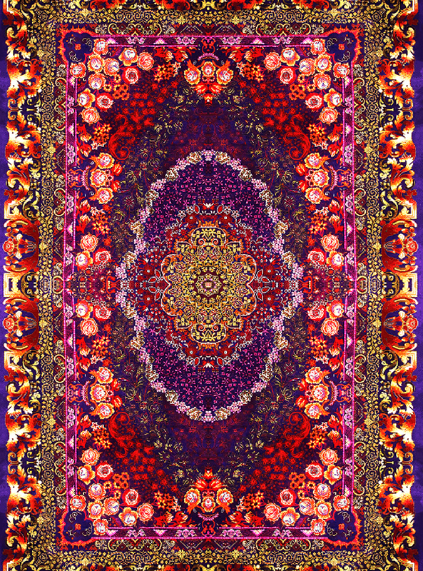 قالیچه و فرشینه سنتی و مدرن هال و پذیرایی برند رویان کدZ332 سایت خرید برو