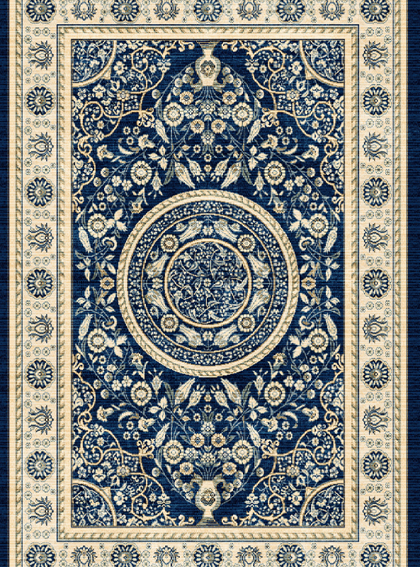 قالیچه و فرشینه سنتی و مدرن هال و پذیرایی برند رویان کدZ340 سایت خرید برو