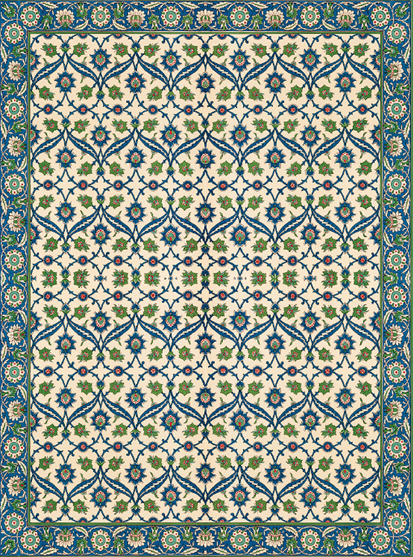 قالیچه و فرشینه سنتی و مدرن هال و پذیرایی برند رویان کدZ341 سایت خرید برو