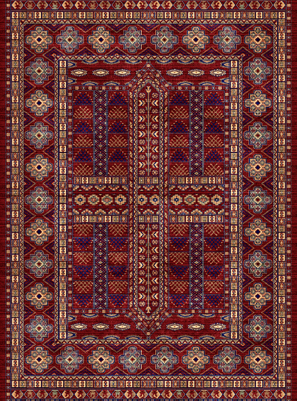 قالیچه و فرشینه سنتی و مدرن هال و پذیرایی برند رویان کدZ344 سایت خرید برو