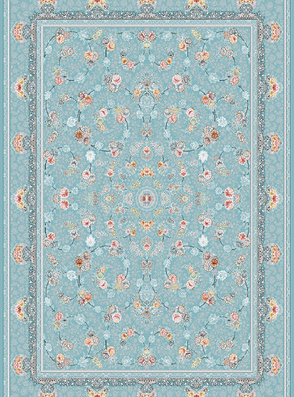 قالیچه و فرشینه سنتی و مدرن هال و پذیرایی برند رویان کدZ346 سایت خرید برو