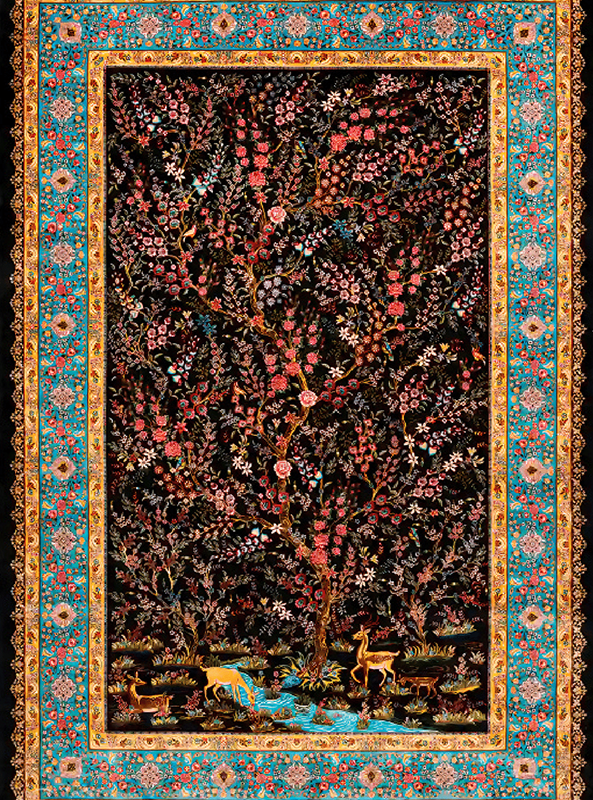 قالیچه و فرشینه سنتی و مدرن هال و پذیرایی برند رویان کدZ362 سایت خرید برو