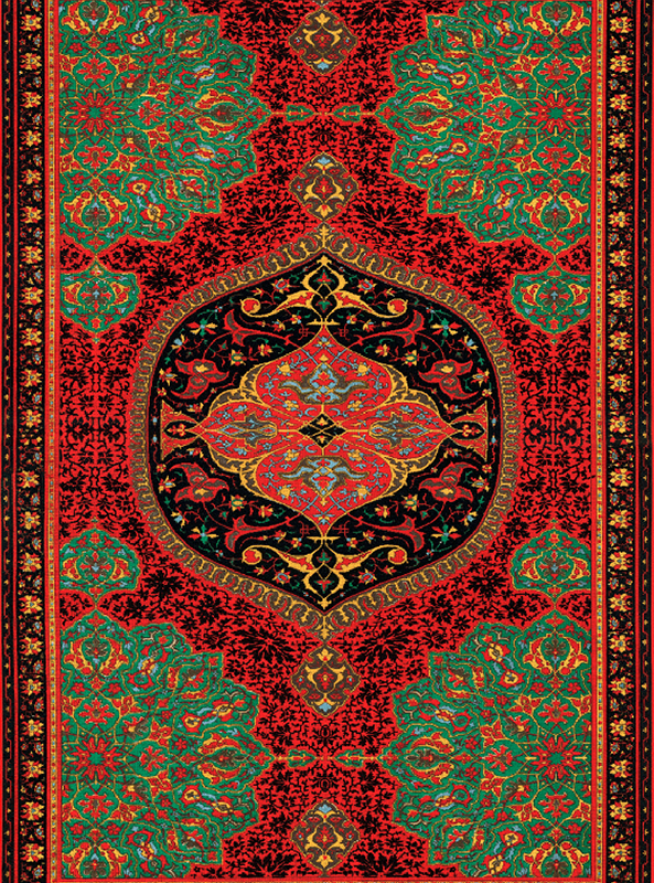 قالیچه و فرشینه سنتی و مدرن هال و پذیرایی برند رویان کدZ364 سایت خرید برو